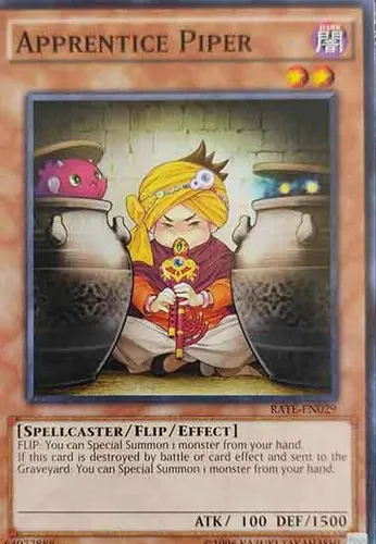 یک عدد کارت بازی اصلی(اورجینال) یوگی اوه APPRENTICE PIPER