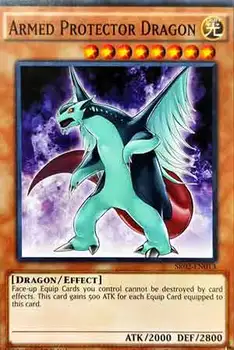 یک عدد کارت بازی اصلی(اورجینال) یوگی اوه ARMED  PROTECTOR  DRAGON